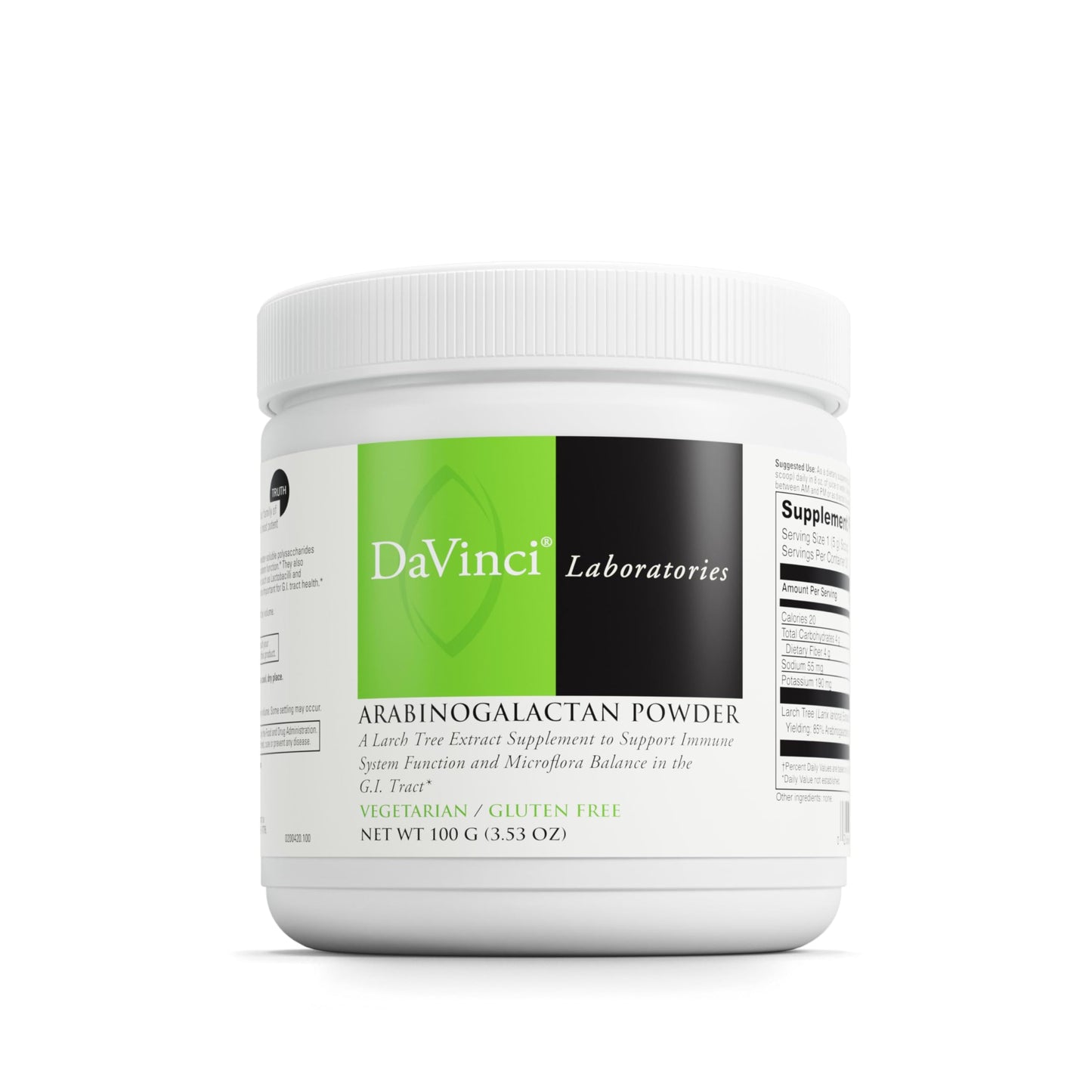 DAVINCI Arabinogalactan Powder 3.53 oz
