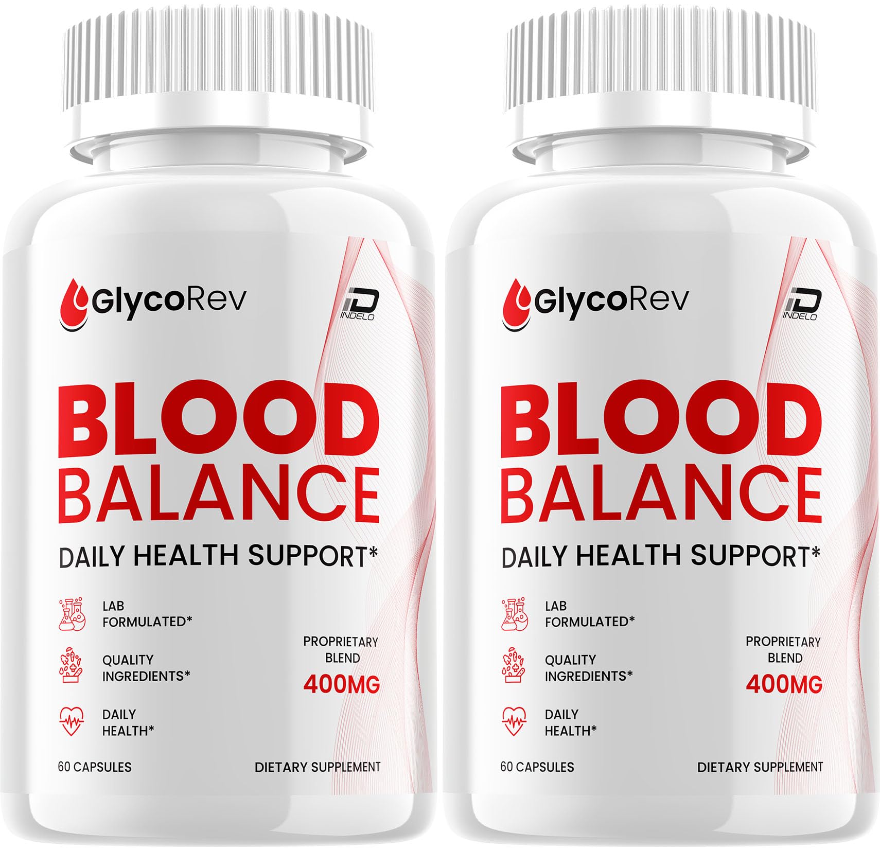 Indelo Glyco Rev Capsules GlycoRev Natural Blend Daily Health Vitamins Supplement, 120 Capsules