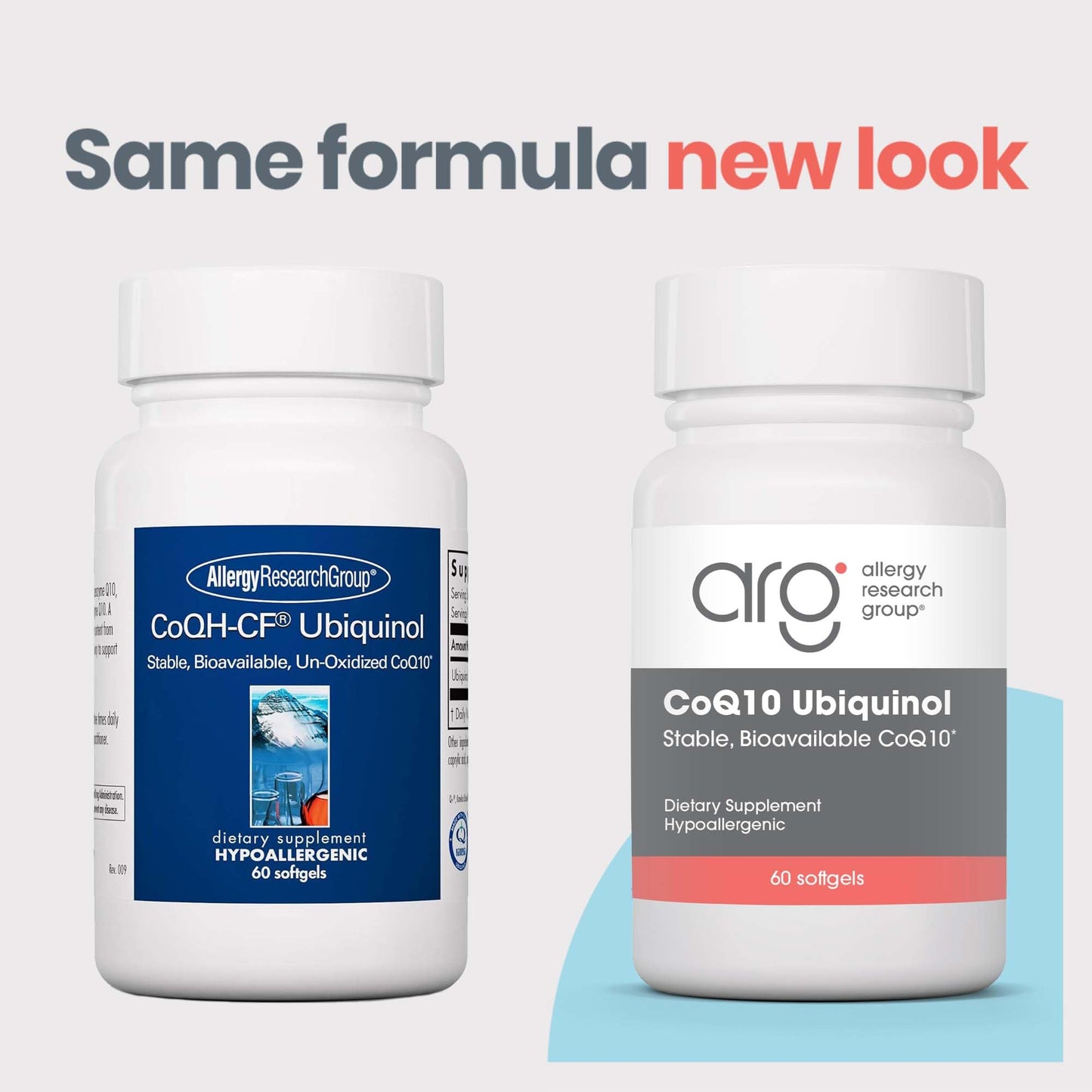 Allergy Research Group CoQ10 Ubiquinol 60 Vegetarian Capsules