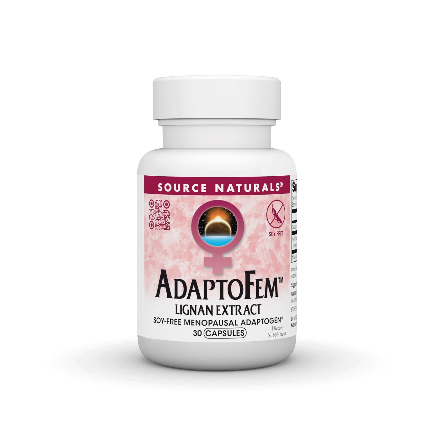 Source Naturals Adaptofem Lignan Extract, Soy-Free Menopausal Adaptogen - 30 Capsules