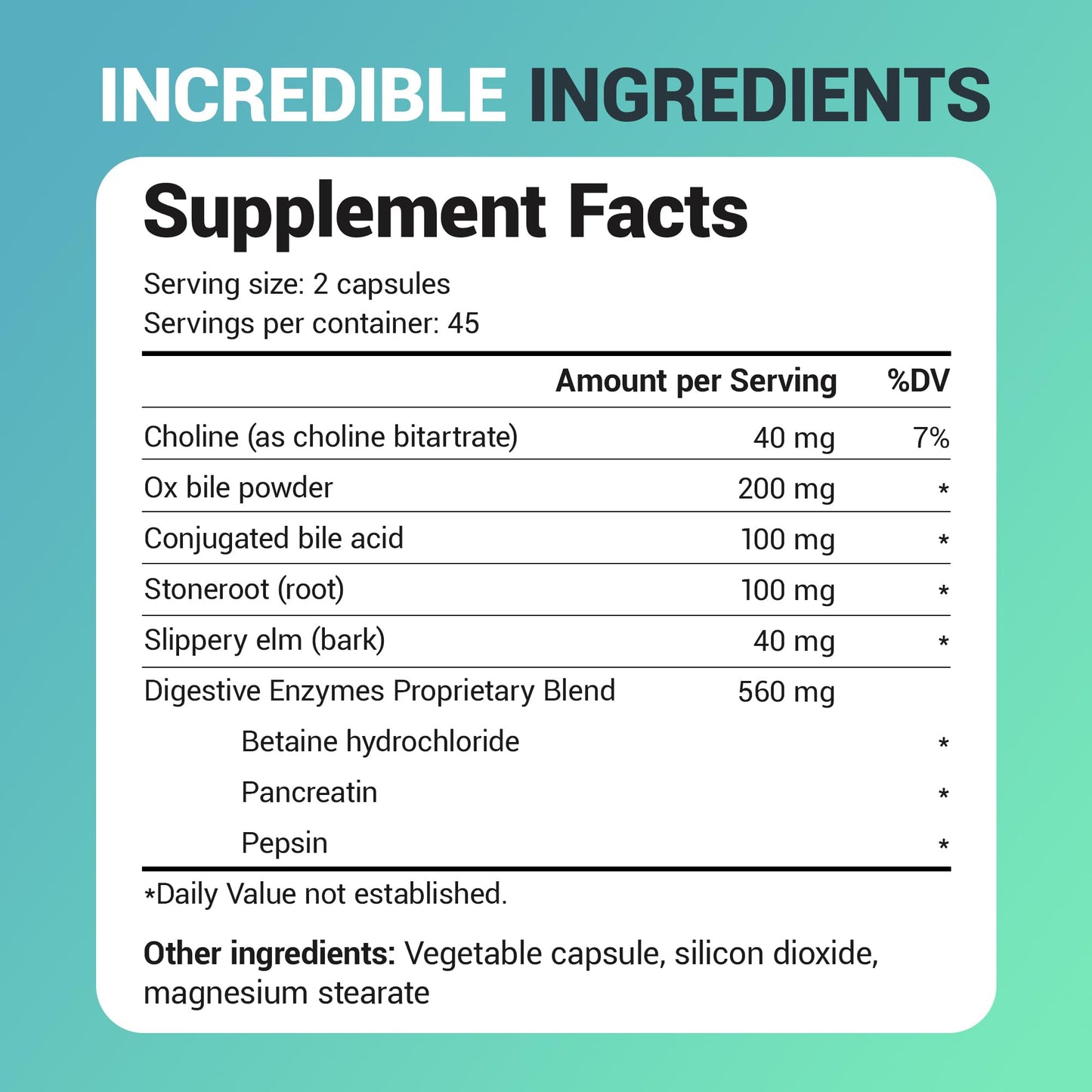 Dr. Berg Nutritionals Gallbladder Formula Extra Strength Capsules, 90 Count