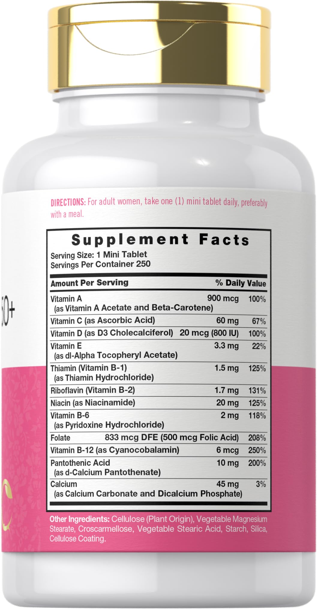Carlyle Multivitamin for Women 50 and Over 250 Tablets