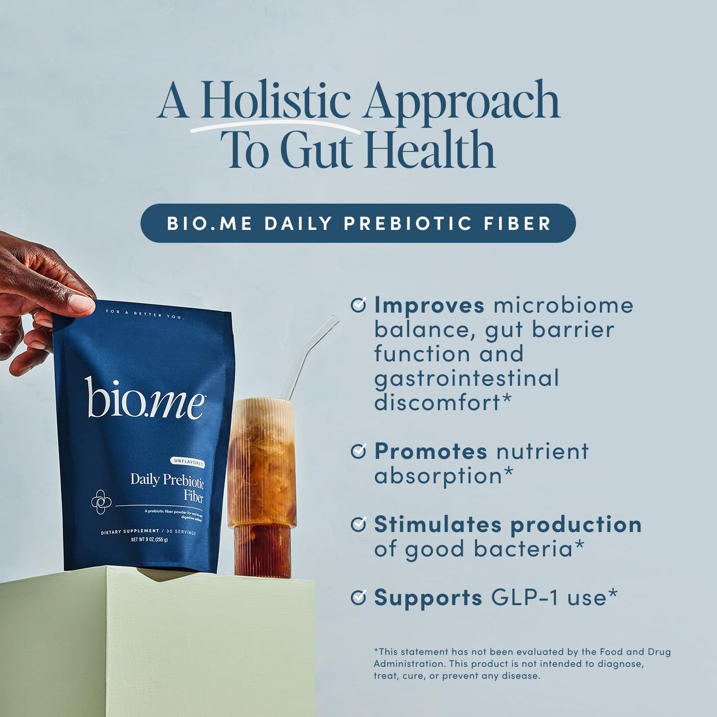 Bio.me Daily Prebiotic Fiber Powder 15 Servings
