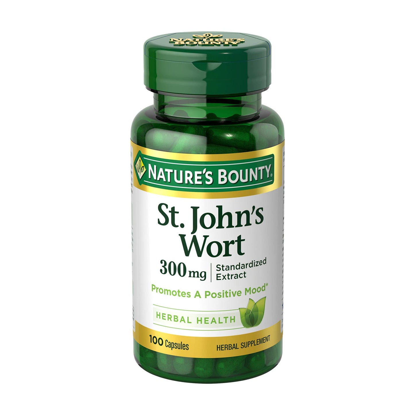Nature's Bounty St. John's Wort 300 mg Capsules, 100 Count