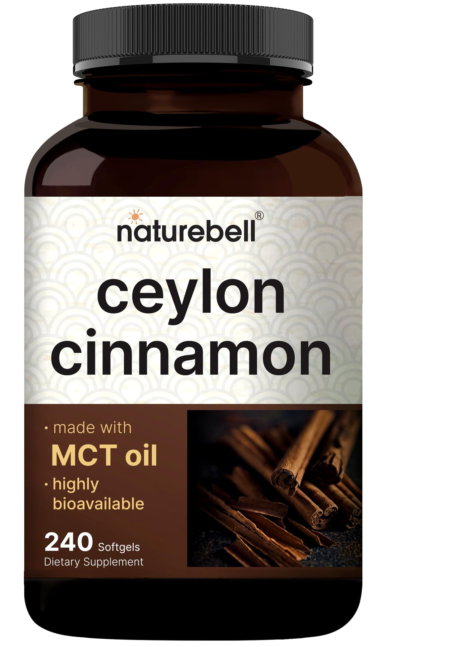 NatureBell Ceylon Cinnamon Softgels 240 Count