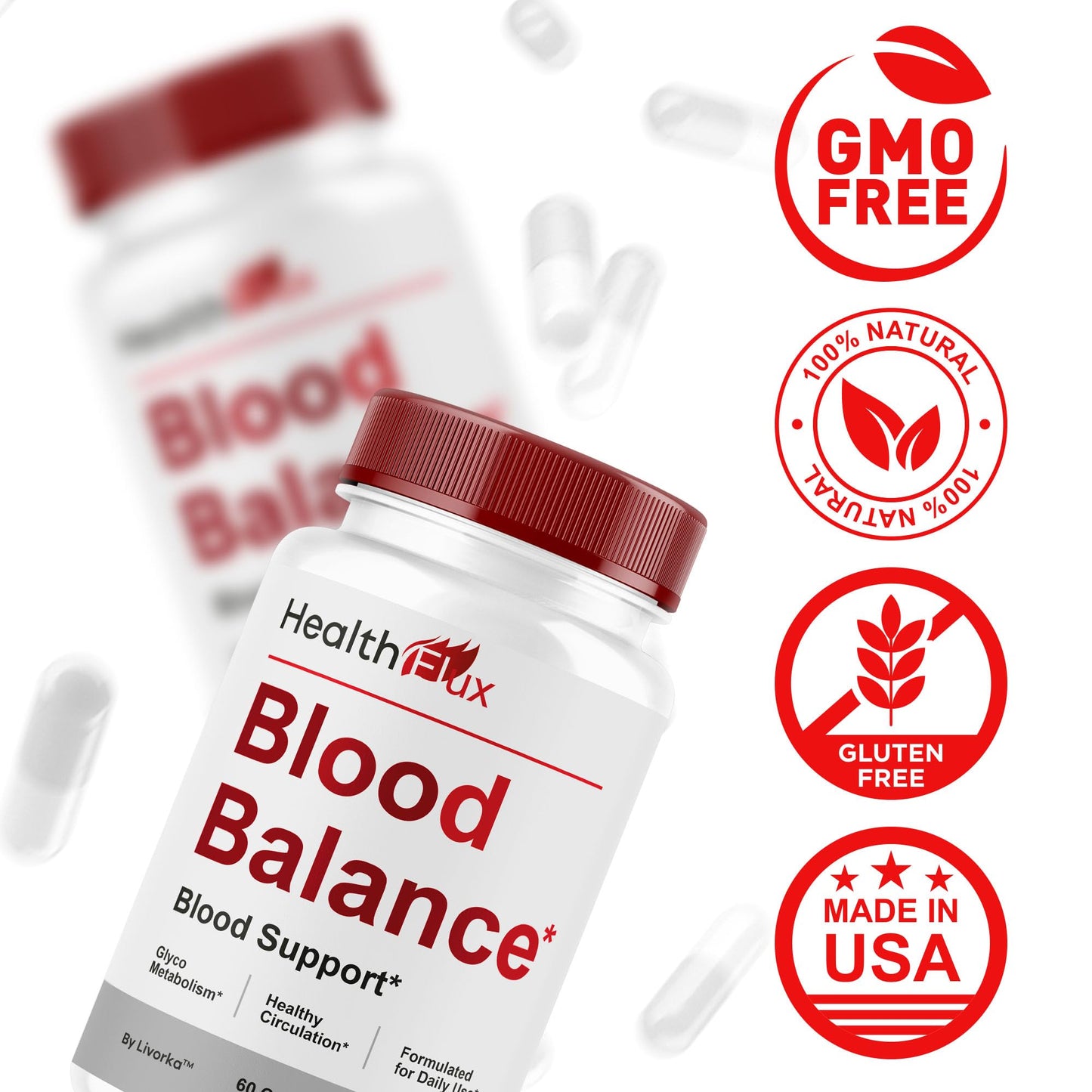 LIVORKA Health Flux Support Supplement Capsules 180 Capsules