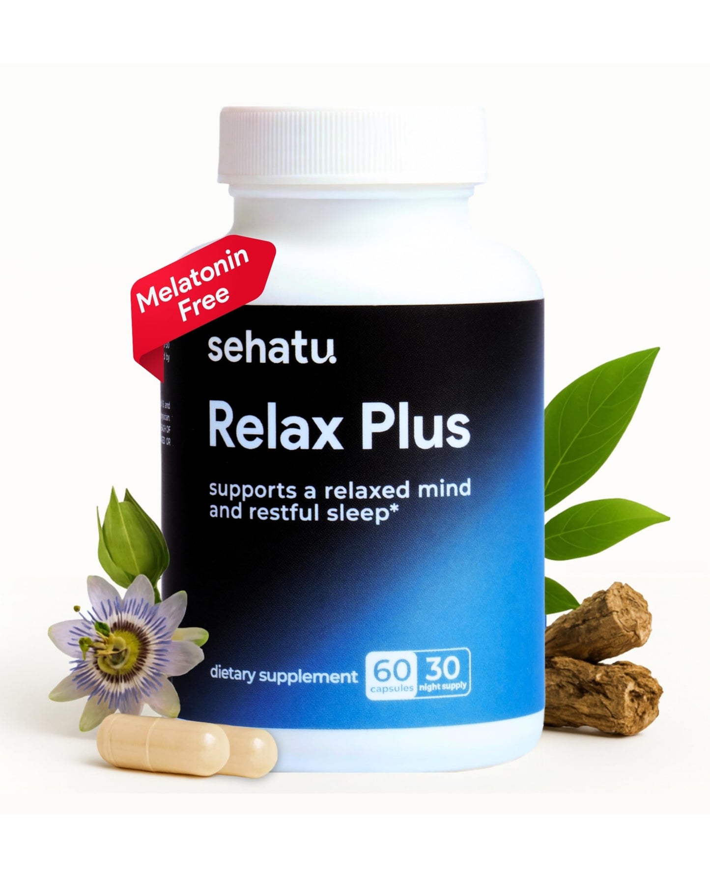 SEHATU Relax Plus Stress Relief Supplement 60 Capsules
