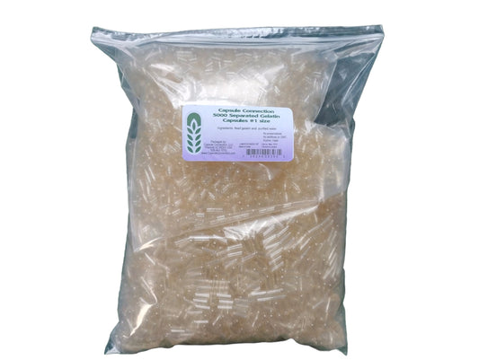 Capsule Connection Separated Empty Gelatin Capsules 5000 Capsules