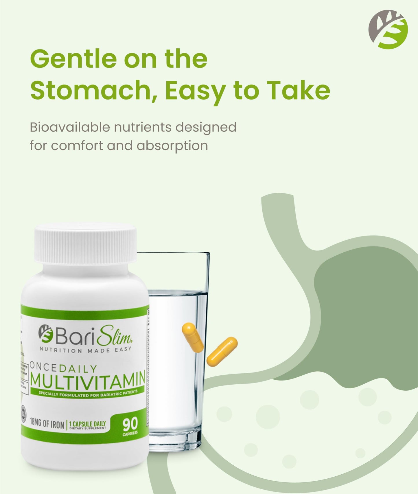 BariSlim Once Daily Bariatric Multivitamin Capsule 90 Count