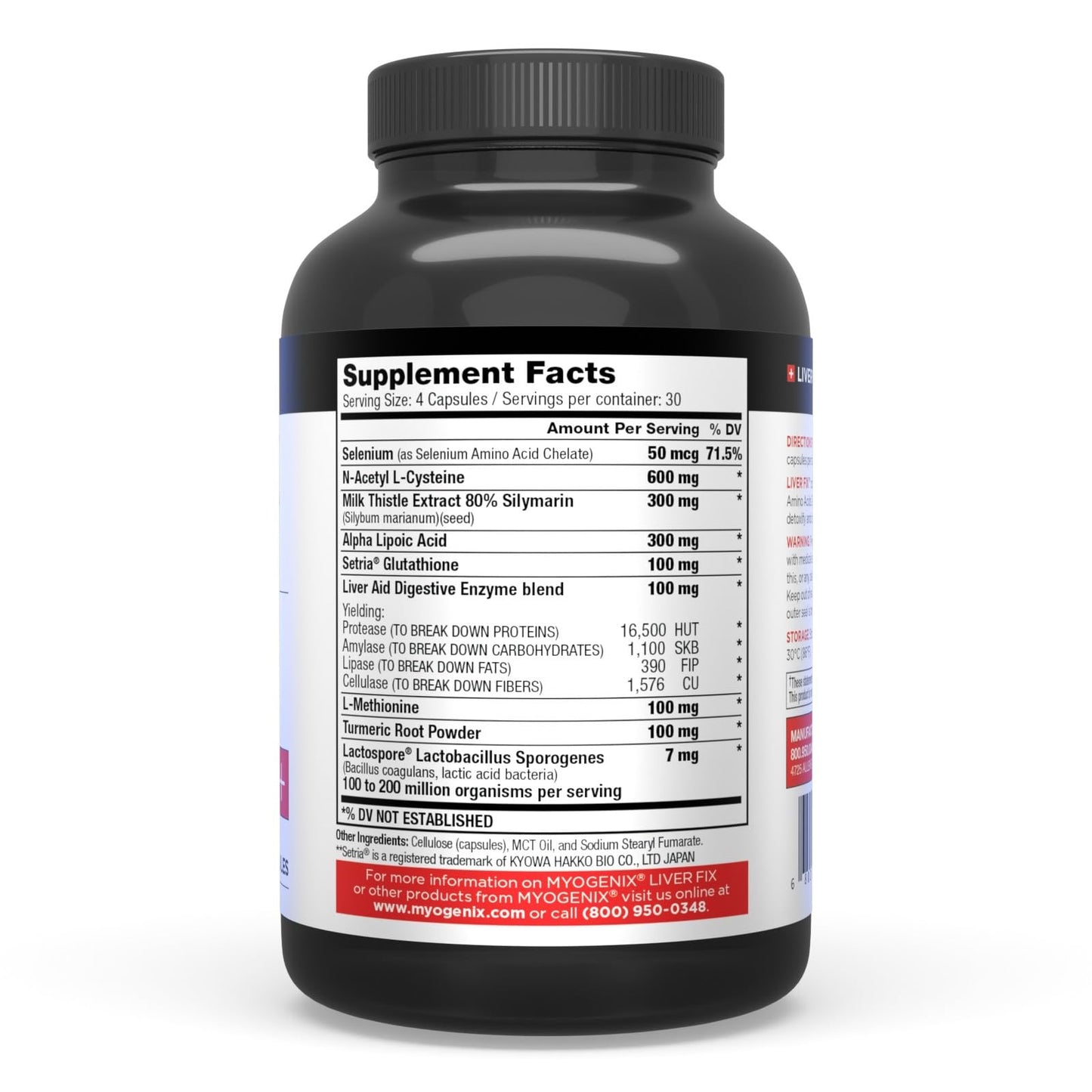 Myogenix Liver Fix Softgels 72 Count
