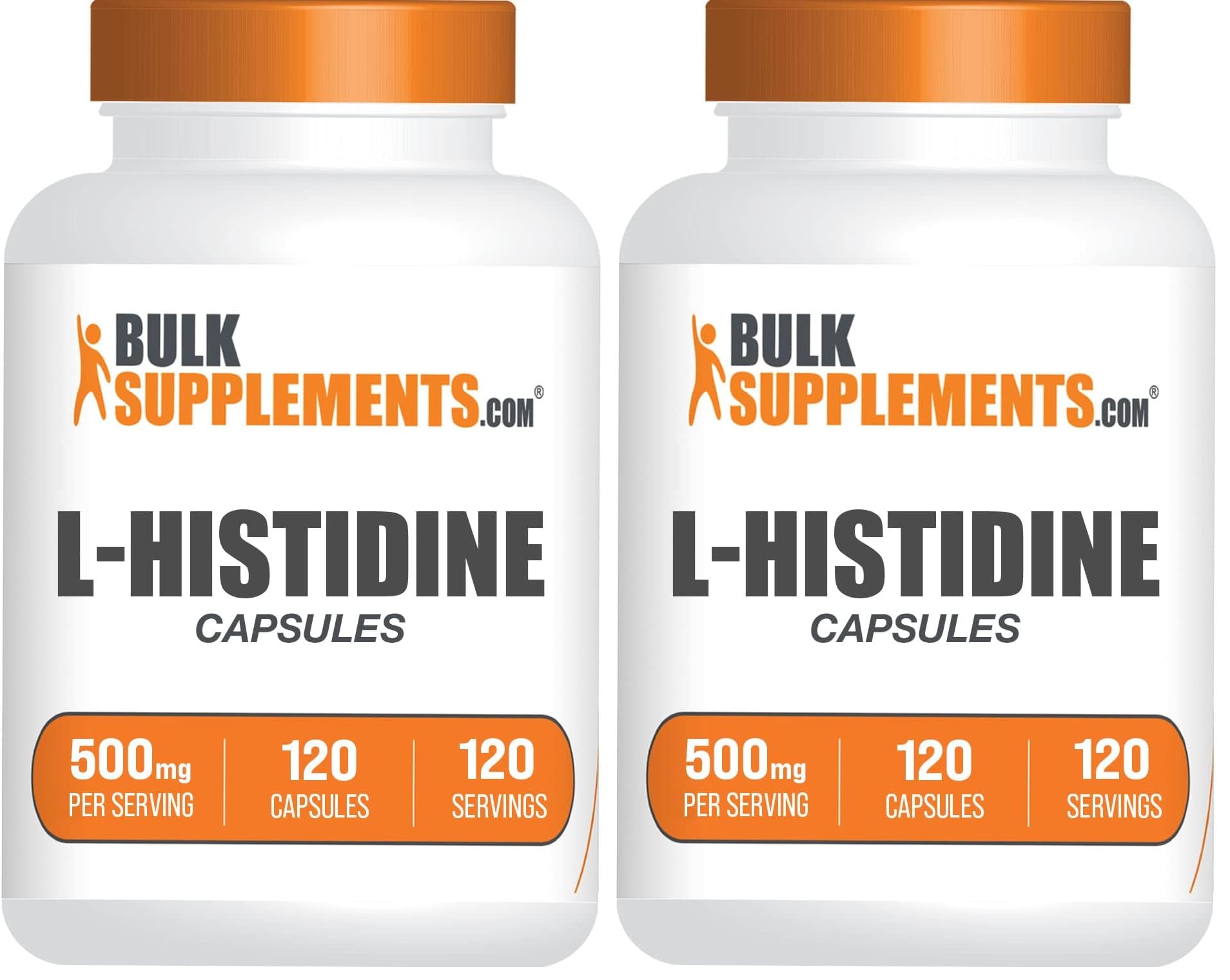 BulkSupplements L-Histidine Capsules 240 Capsules