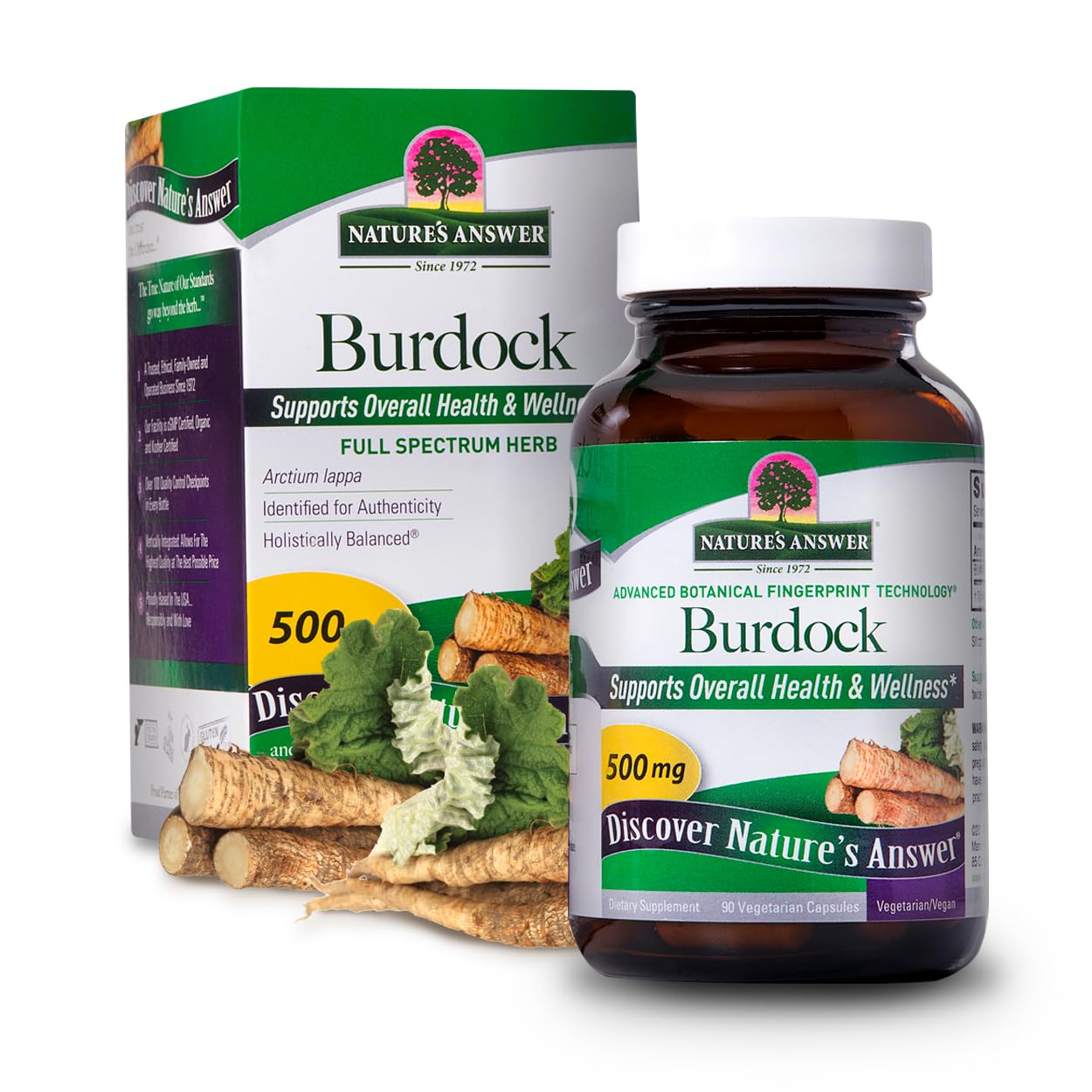 Nature's Answer Burdock Root Capsules 90 Count
