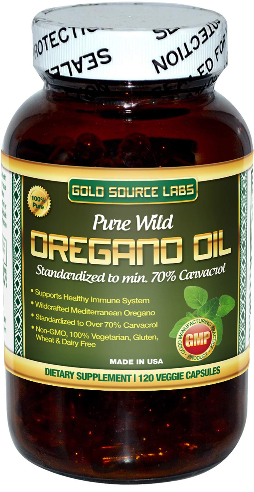 Gold Source Labs Wild Oregano Oil Capsules, 120 Capsules