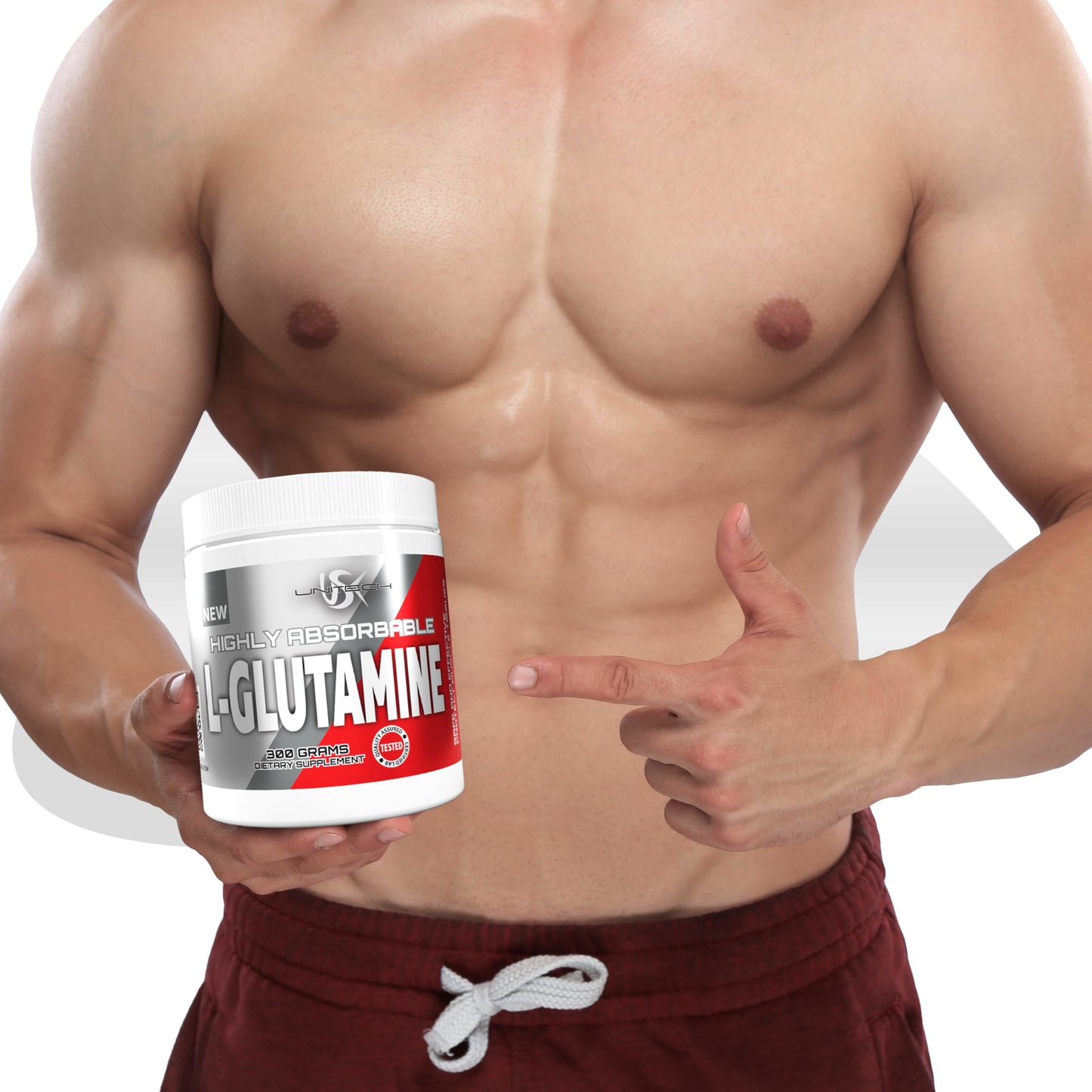 USK L-Glutamine Powder, 10.58 Ounce