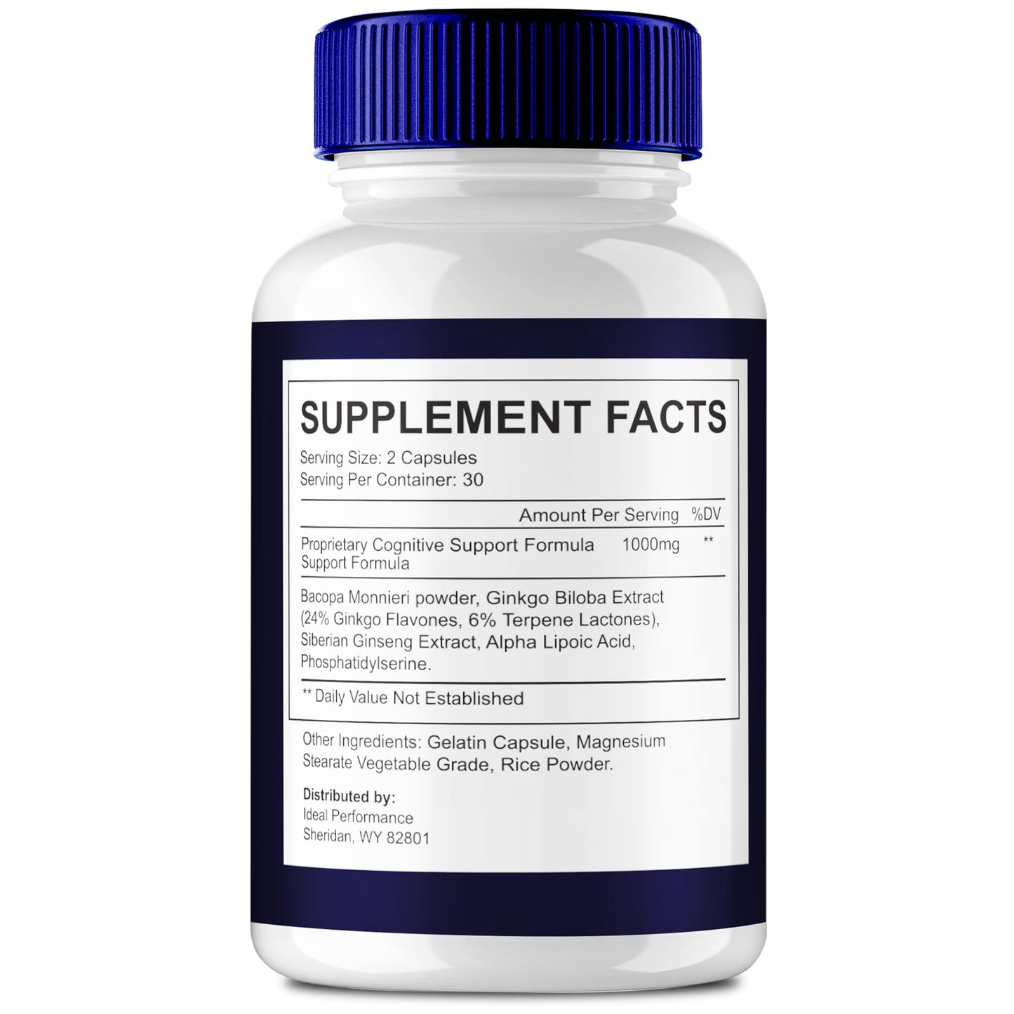 IDEAL PERFORMANCE Brain Memo Capsules, 120 Capsules