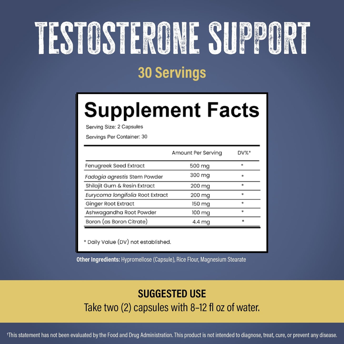 Leviathan Wellness Vitality Testosterone Support Formula Capsule 60 Count