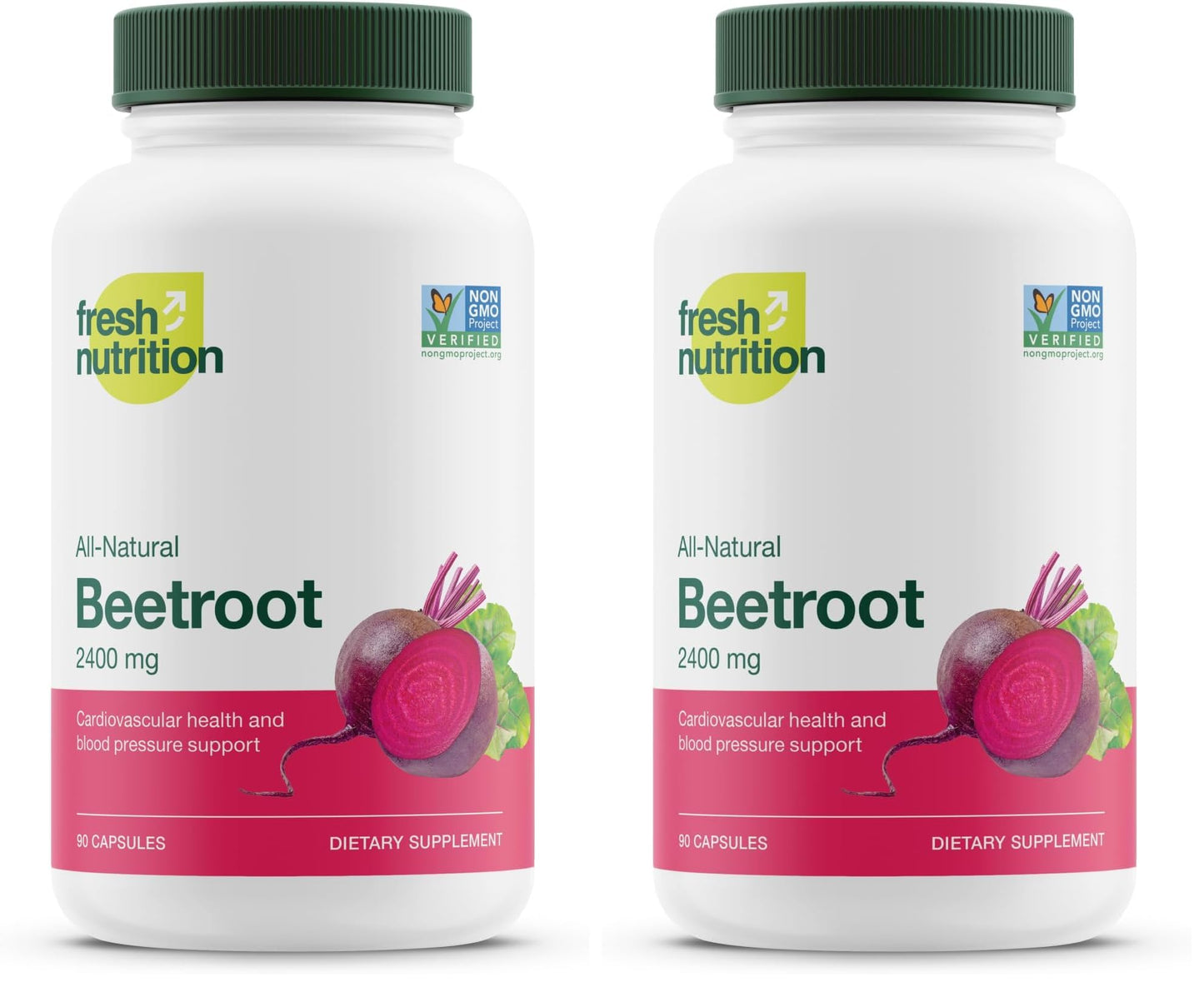 Fresh Nutrition Organic Beet Root Capsules, 180 Capsules