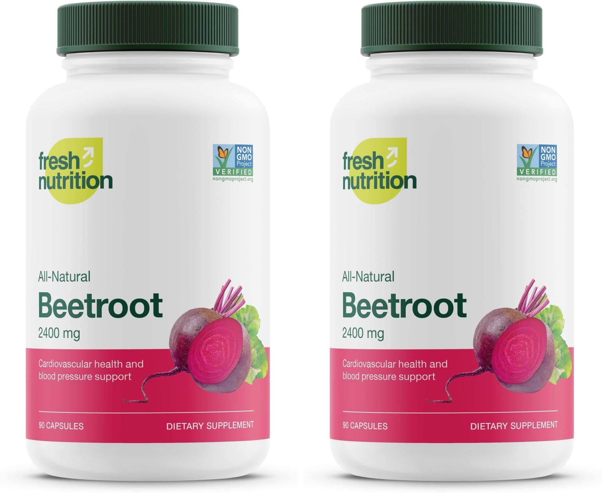 Fresh Nutrition Organic Beet Root Capsules, 180 Capsules