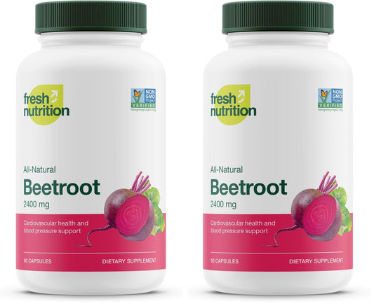 Fresh Nutrition Organic Beet Root Capsules, 180 Capsules