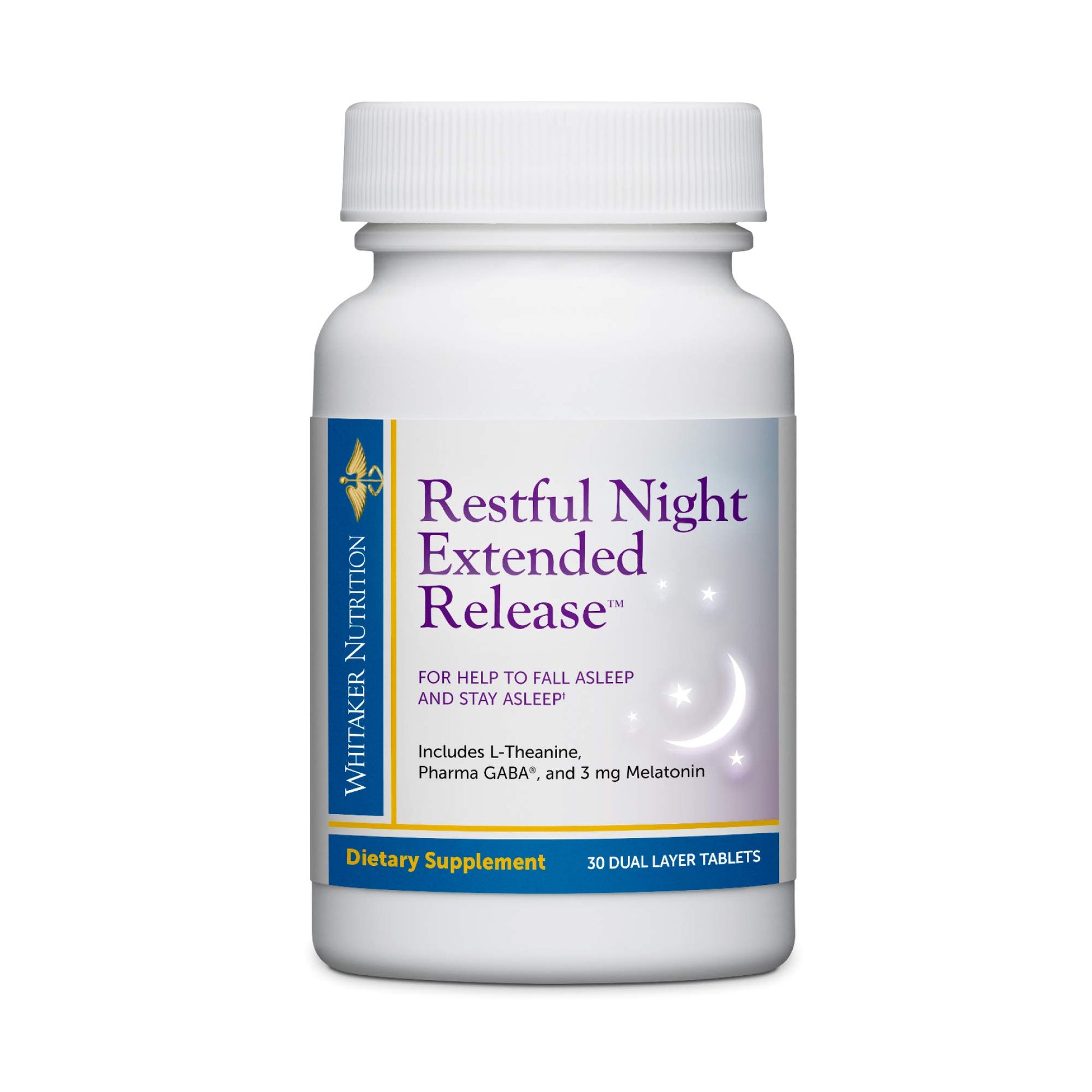 Dr. Whitaker Restful Night Extended Release Melatonin Sleep Aid, 30 Tablets