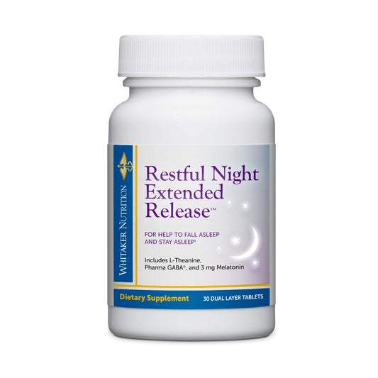 Dr. Whitaker Restful Night Extended Release Melatonin Sleep Aid, 30 Tablets