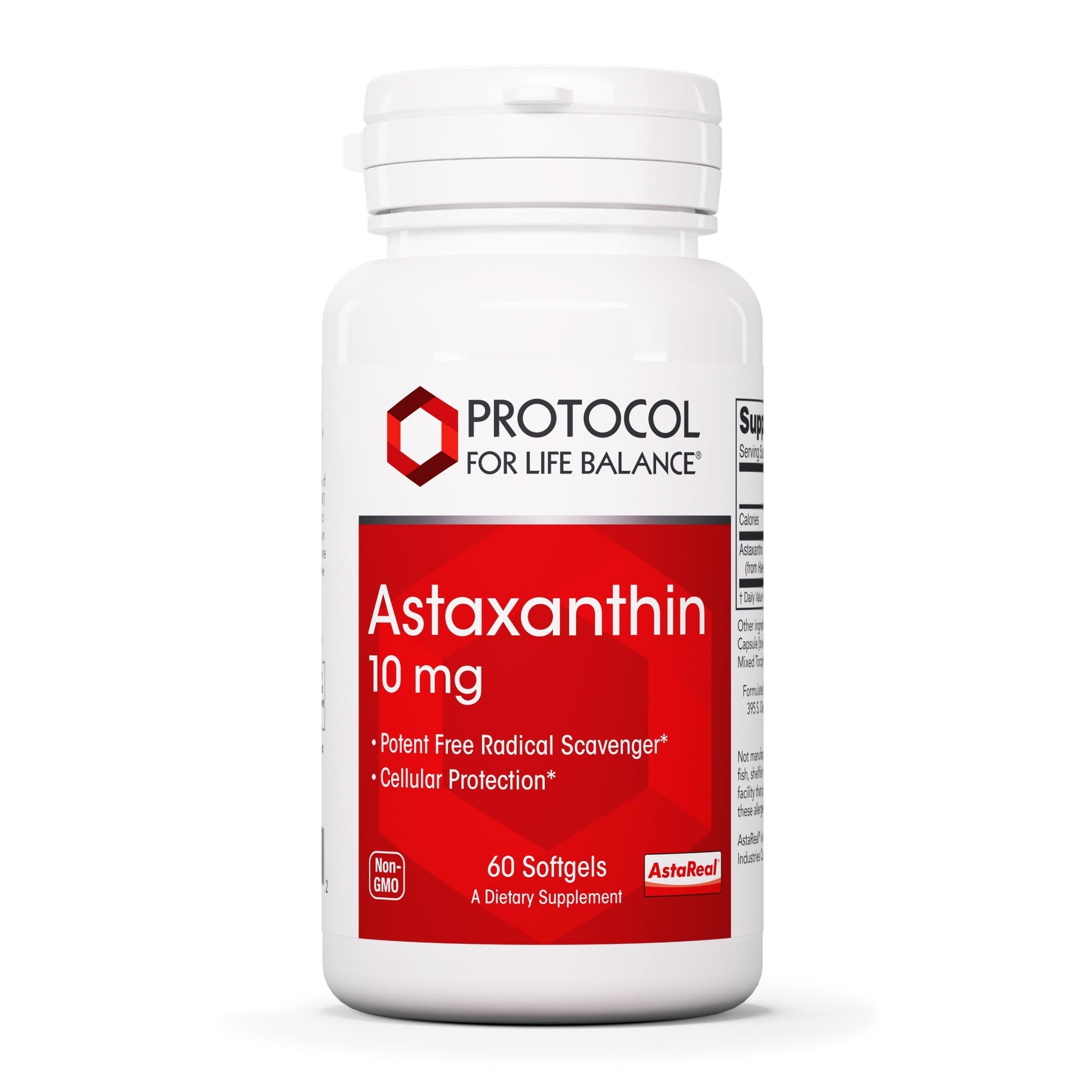PROTOCOL FOR LIFE BALANCE Astaxanthin 10mg Softgels, 60 Softgels