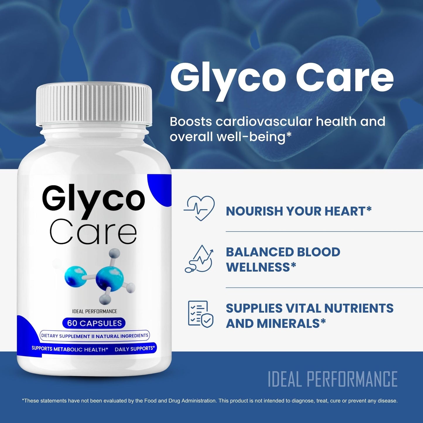 IDEAL PERFORMANCE Glyco Care Capsules 300 Count