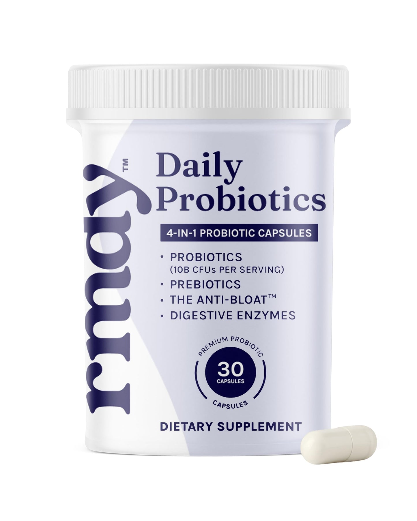 rmdy Constipation, Bloating, & Gas Relief | Relief from Diarrhea, & IBS | Probiotic for Digestive Health & Gut, 30 Capsules