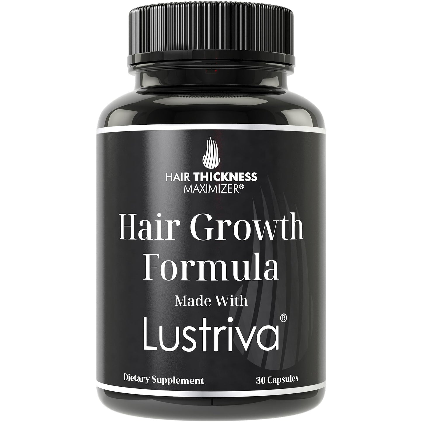 Hair Thickness Maximizer Lustriva Hair Growth Supplement Capsule 30 Count