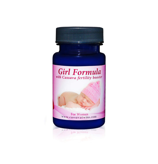 Cassava Twins Baby Girl Formula for Women with Cassava Fertility Booster Capsule 30 Count