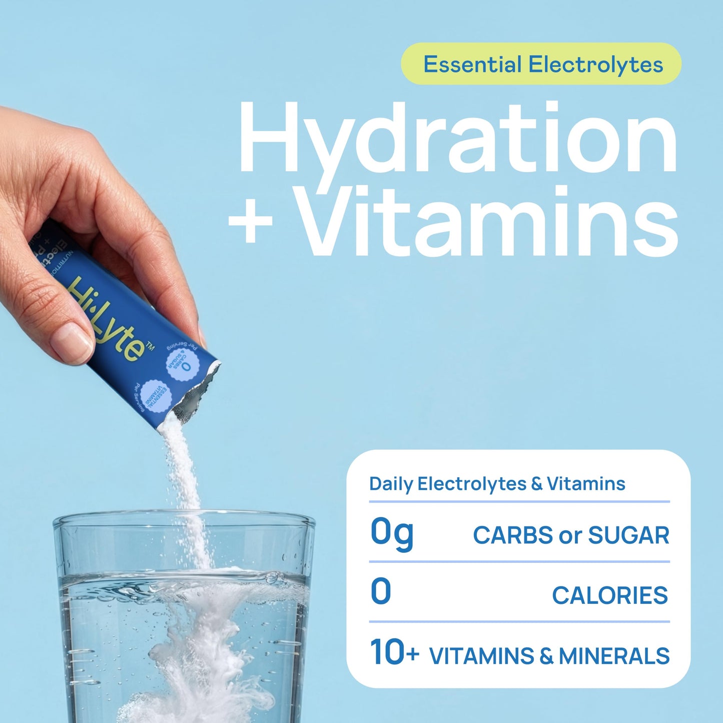 Hi-Lyte Daily Essentials Electrolytes Quick Sticks Powder 2.37 oz