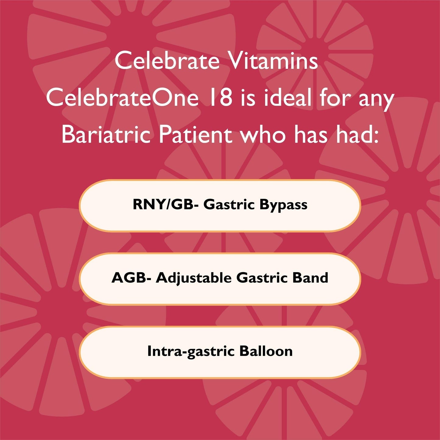 Celebrate Bariatric Supplements CelebrateONE 18, 18mg Iron - Once Daily Bariatric Multivitamin Capsule, 30 Capsules