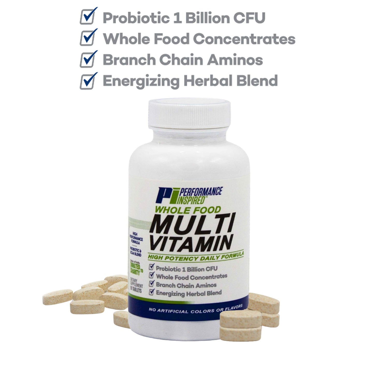PERFORMANCE INSPIRED Whole Food Multi Vitamin 90 Tablets