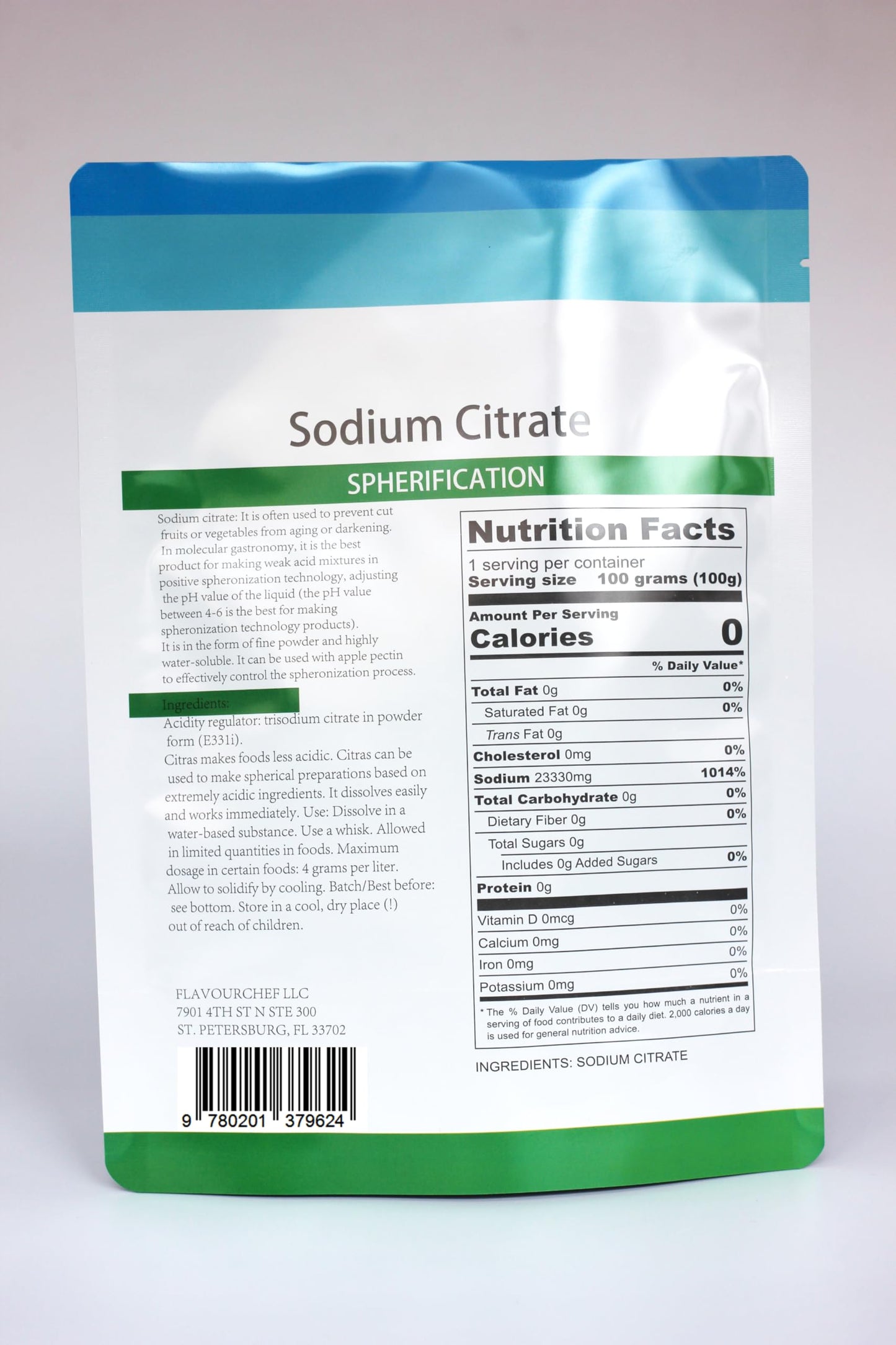LEIMENGCHEF Sodium Citrate Powder 16 Ounce