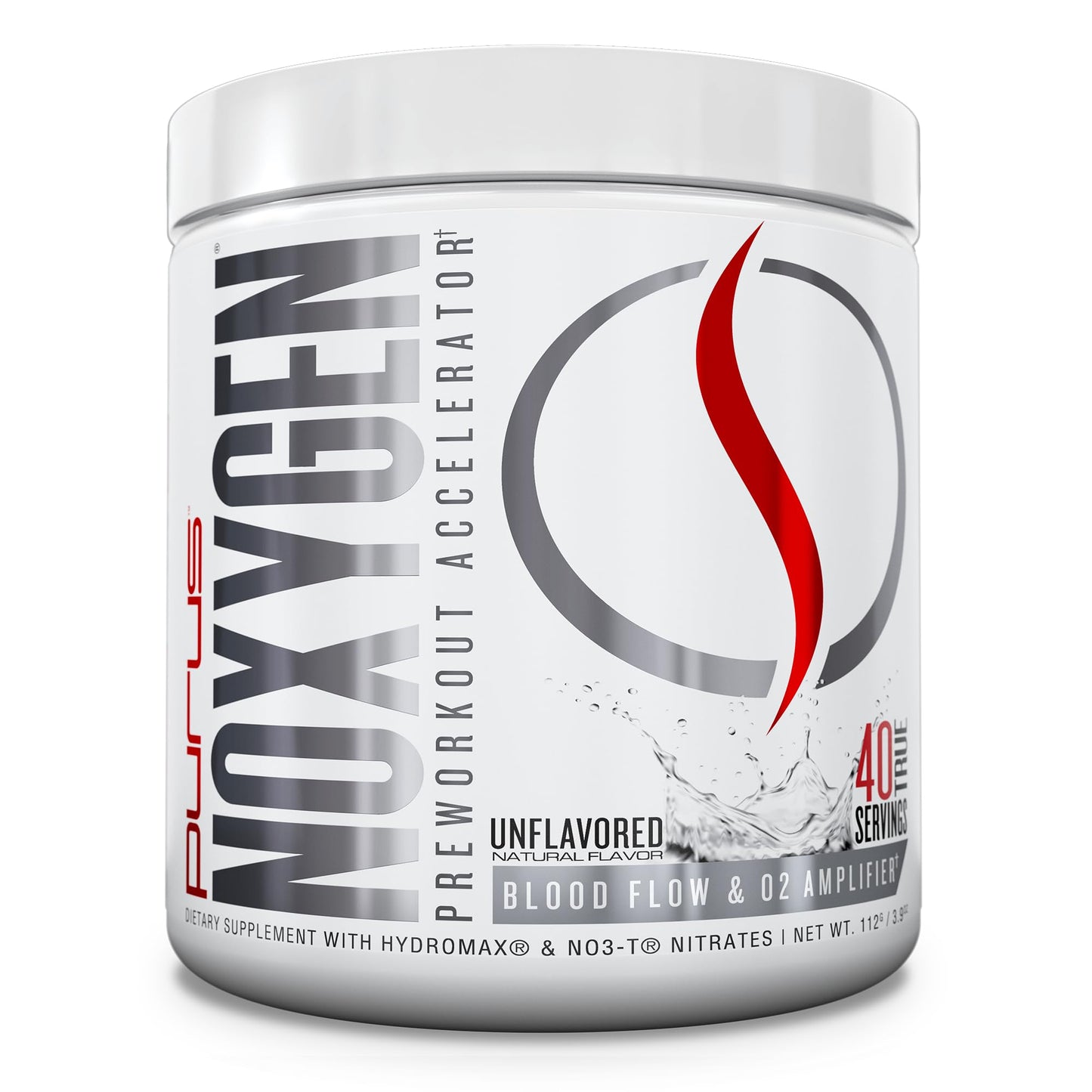 Purus Labs NOXygen Powder Pre-Workout Accelerator, 40 Servings