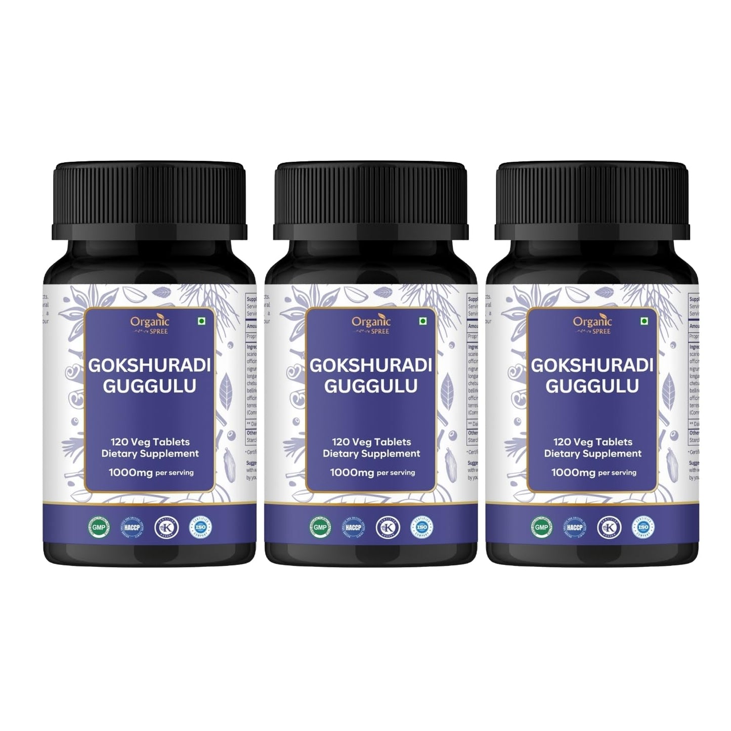 ORGANIC SPREE Gokshuradi Guggulu Tablets 360 Tablets