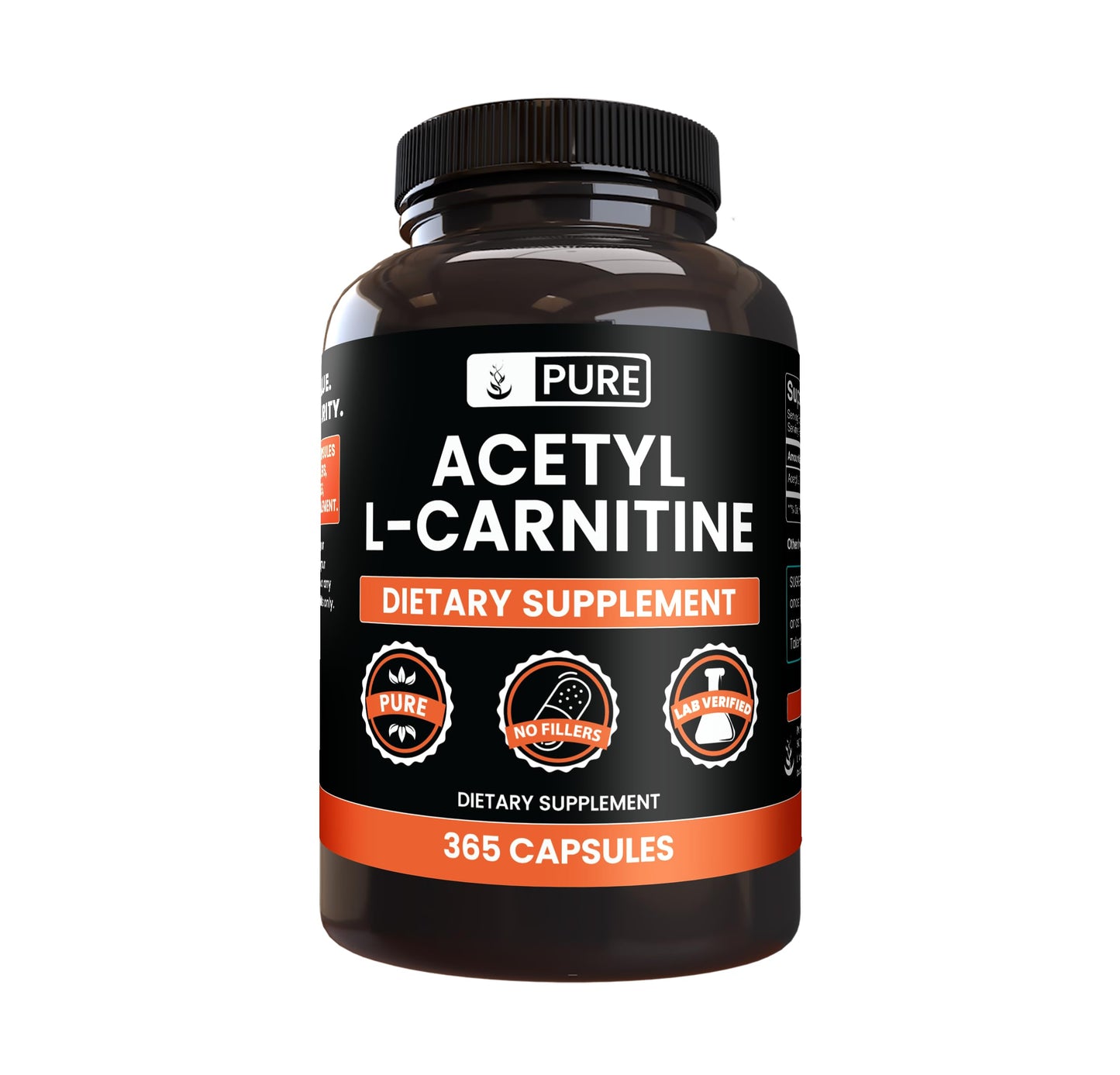 Pure Original Ingredients Acetyl L-Carnitine Capsules, 365