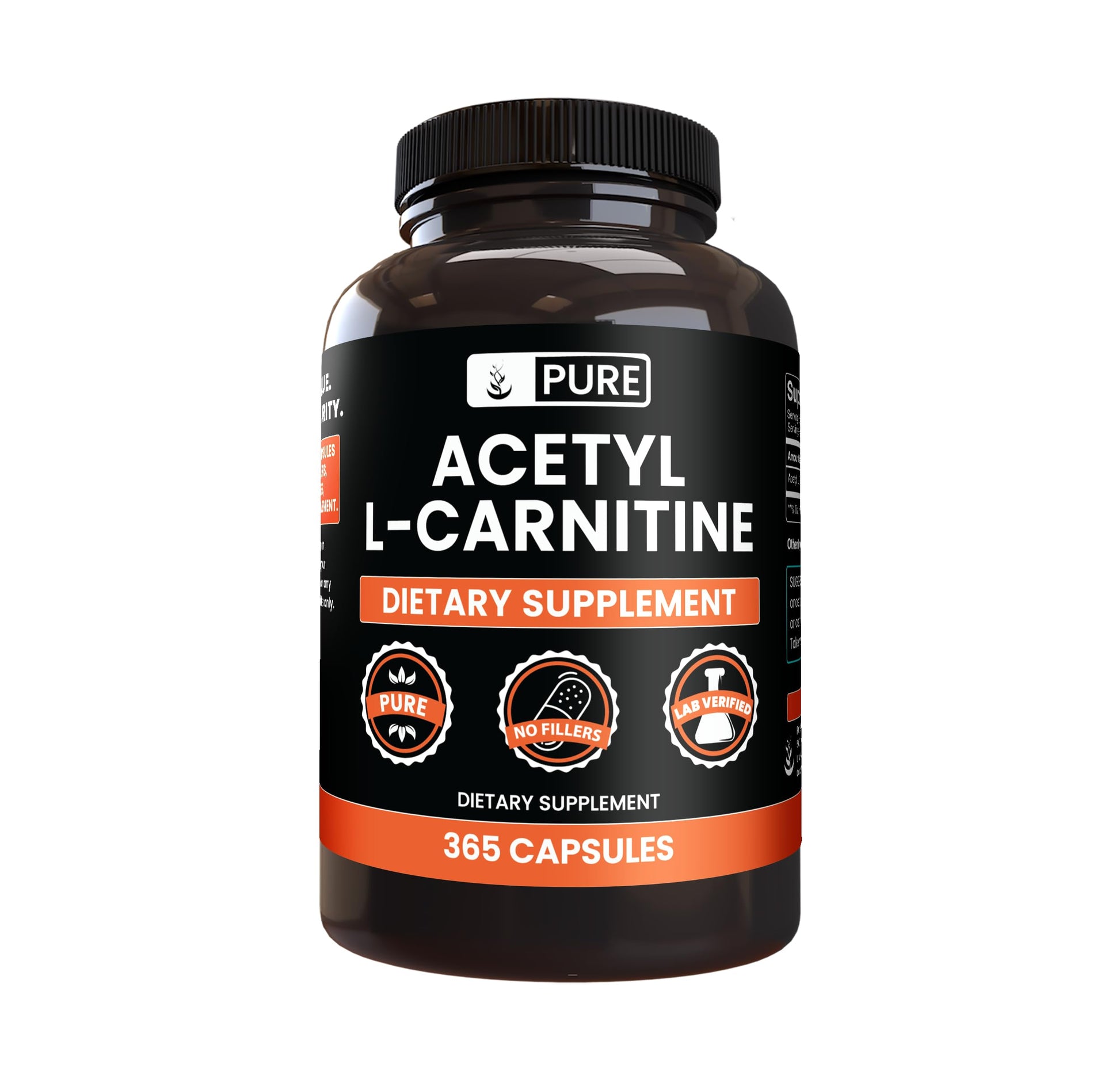 Pure Original Ingredients Acetyl L-Carnitine Capsules, 365