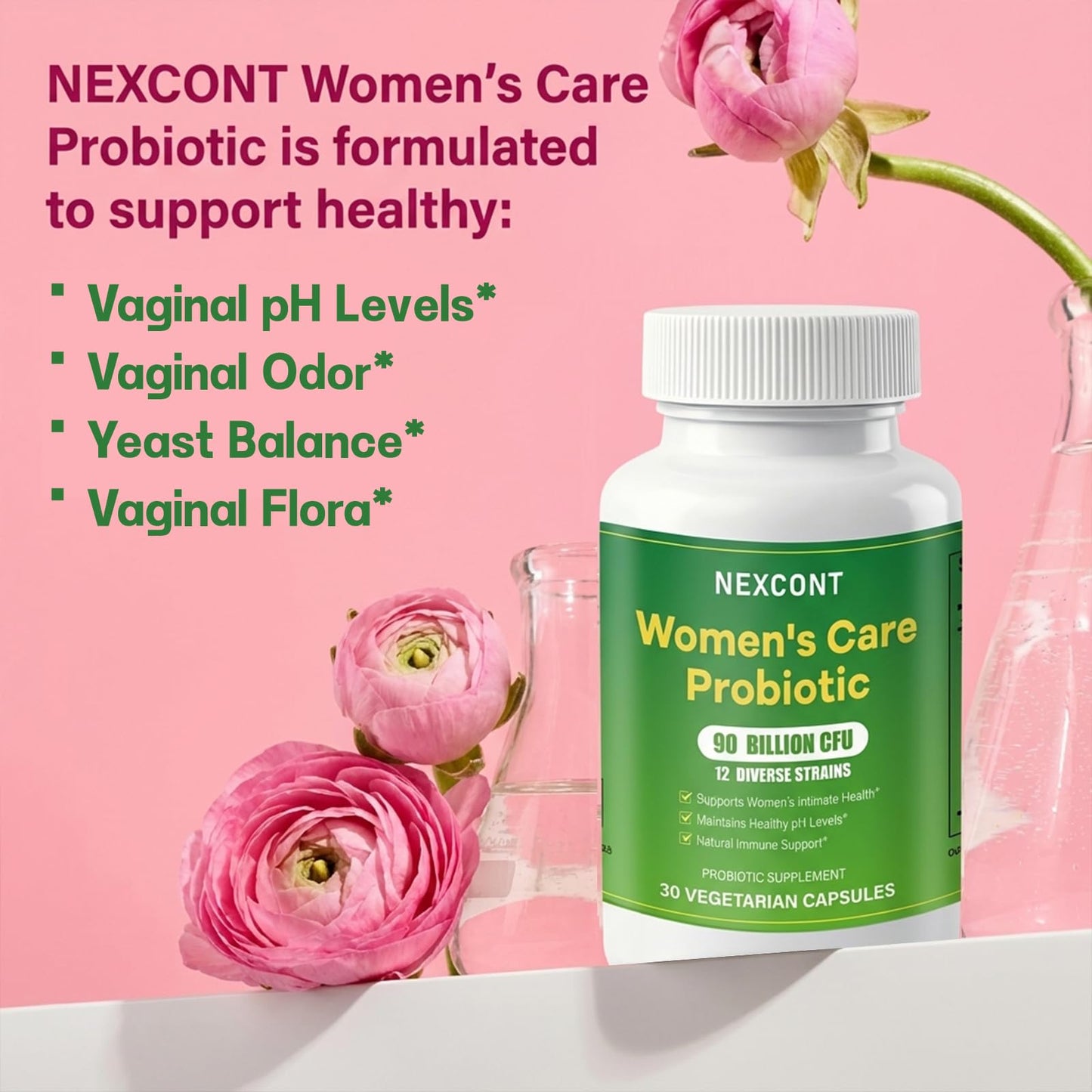 Oopeatol Probiotics for Women 90 Billion CFU 12 Strains Capsules, 30 Count