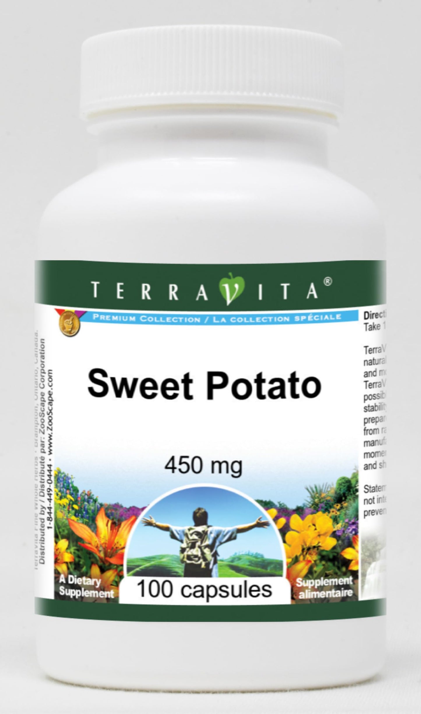 Terravita Sweet Potato - 450 mg Capsules, 100 Capsules
