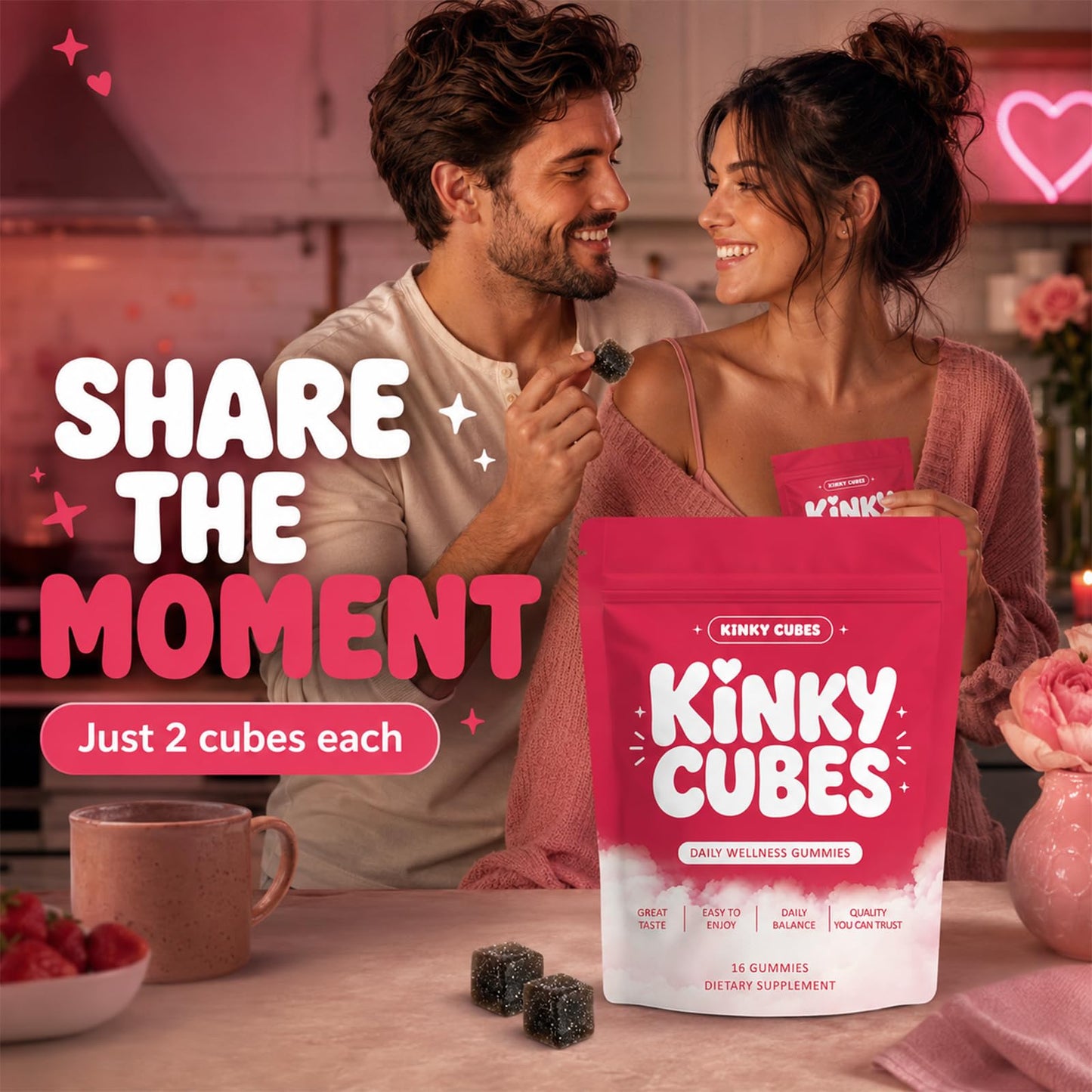 KINKY CUBES Gummies, Vitamin & Mineral Supplements Powder 1