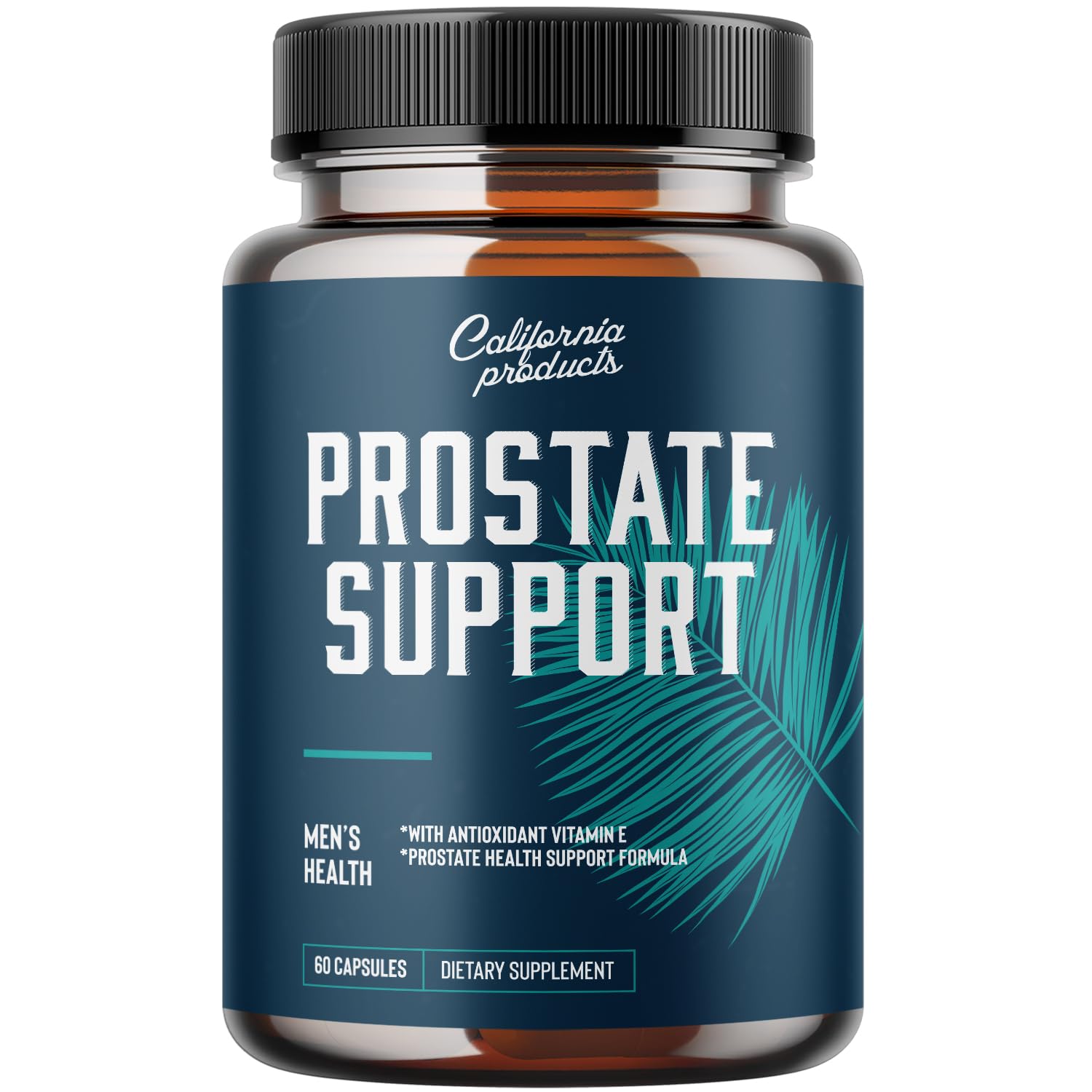 California Products Prostate Support Supplement for Men with Pygeum & Saw Palmetto Capsule, 60 Count