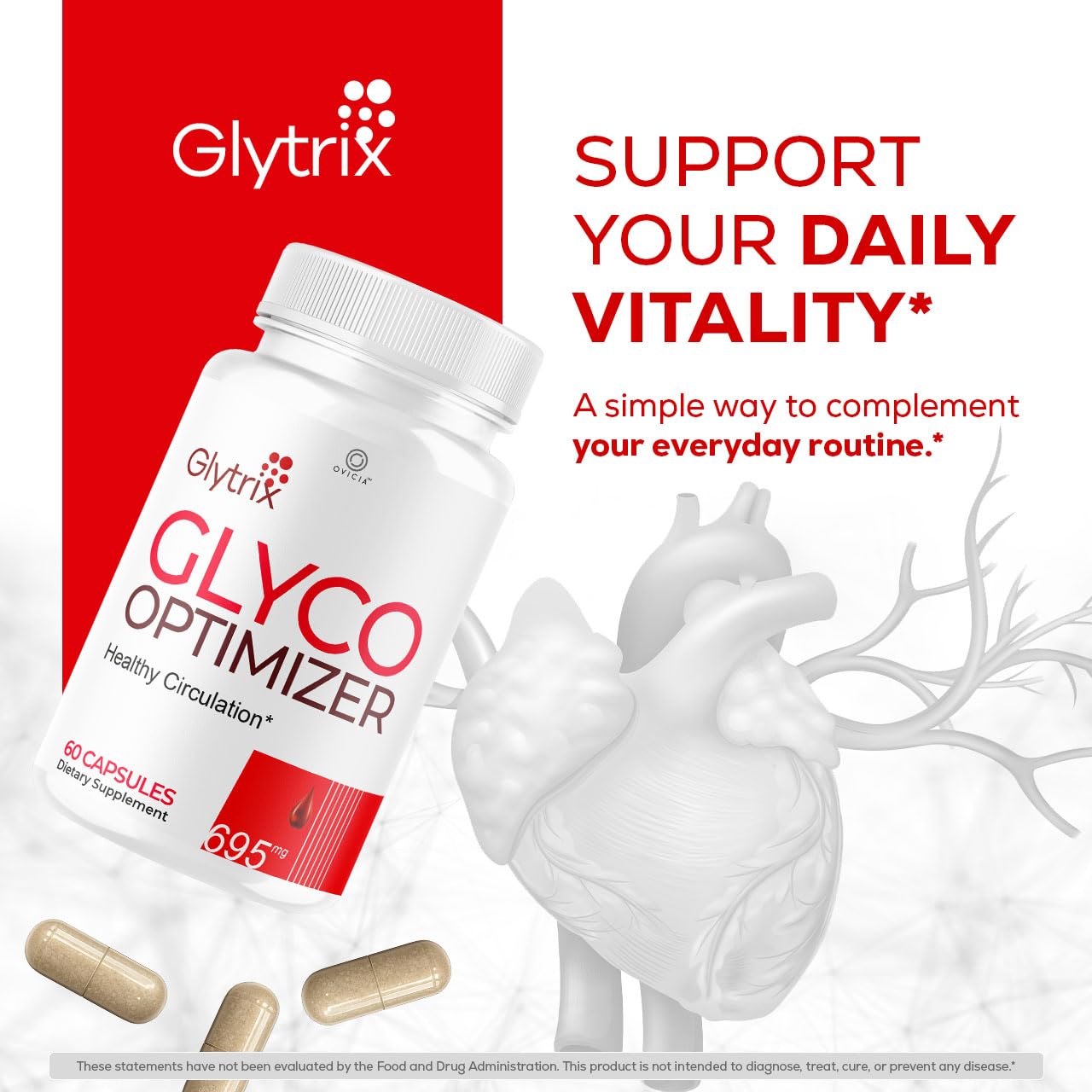 OVICIA Glytrix Capsules 60 Count