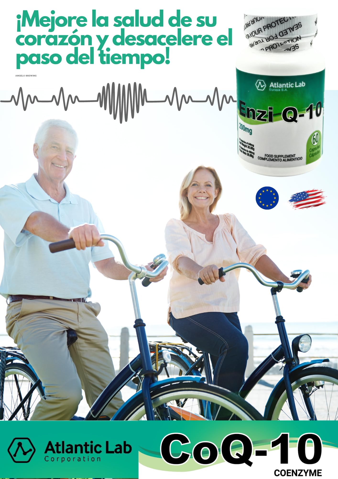 Atlantic Lab Corporation Coenzyme Q-10 Fast Absorption Capsules, 60 Count