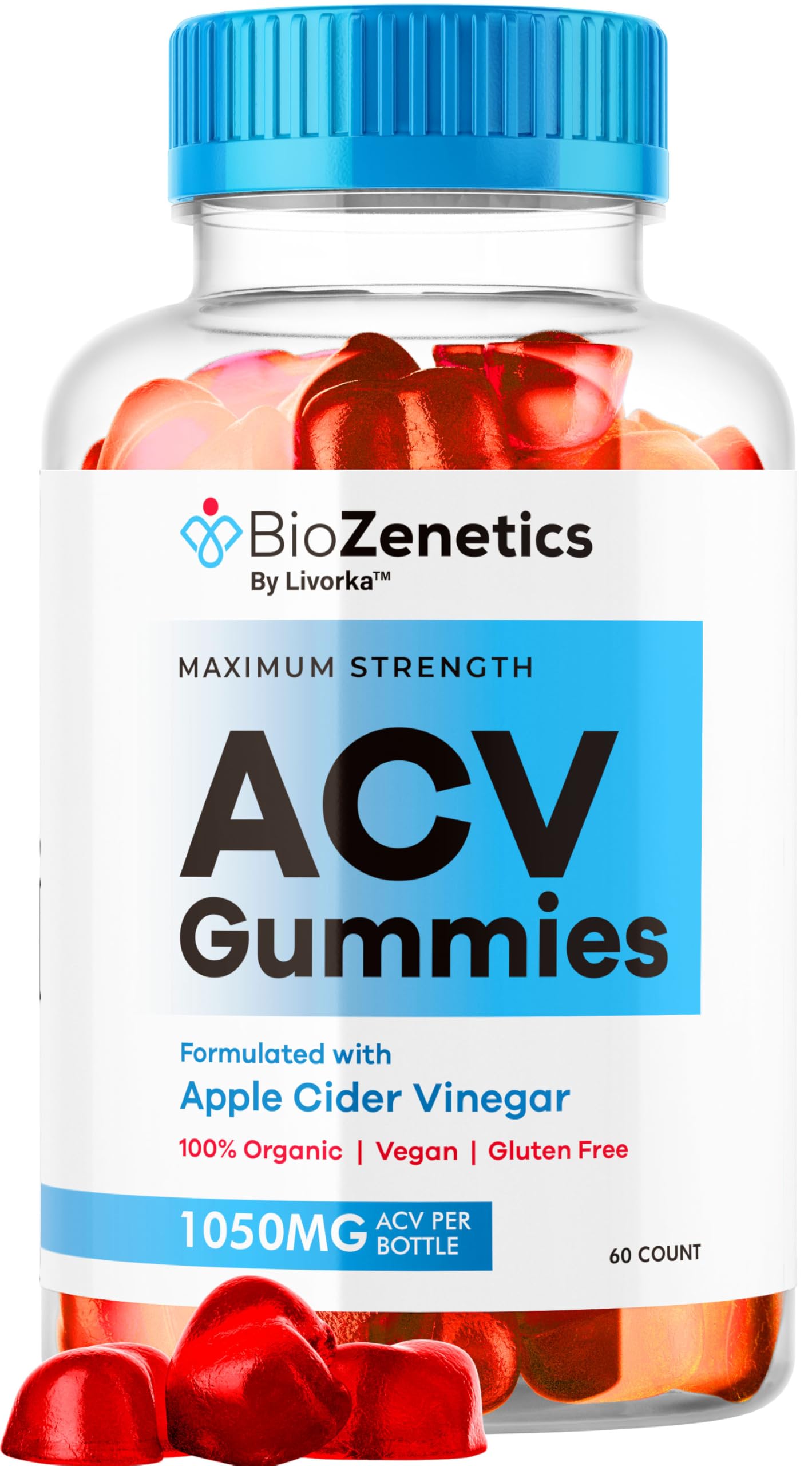 LIVORKA BioZenetics ACV Gummies, 60 Count