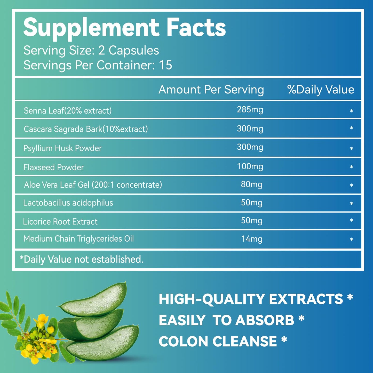 DIATMOON Gut Cleanse Capsule, Gut and Colon Support, Detox & Cleanse, 30 Count