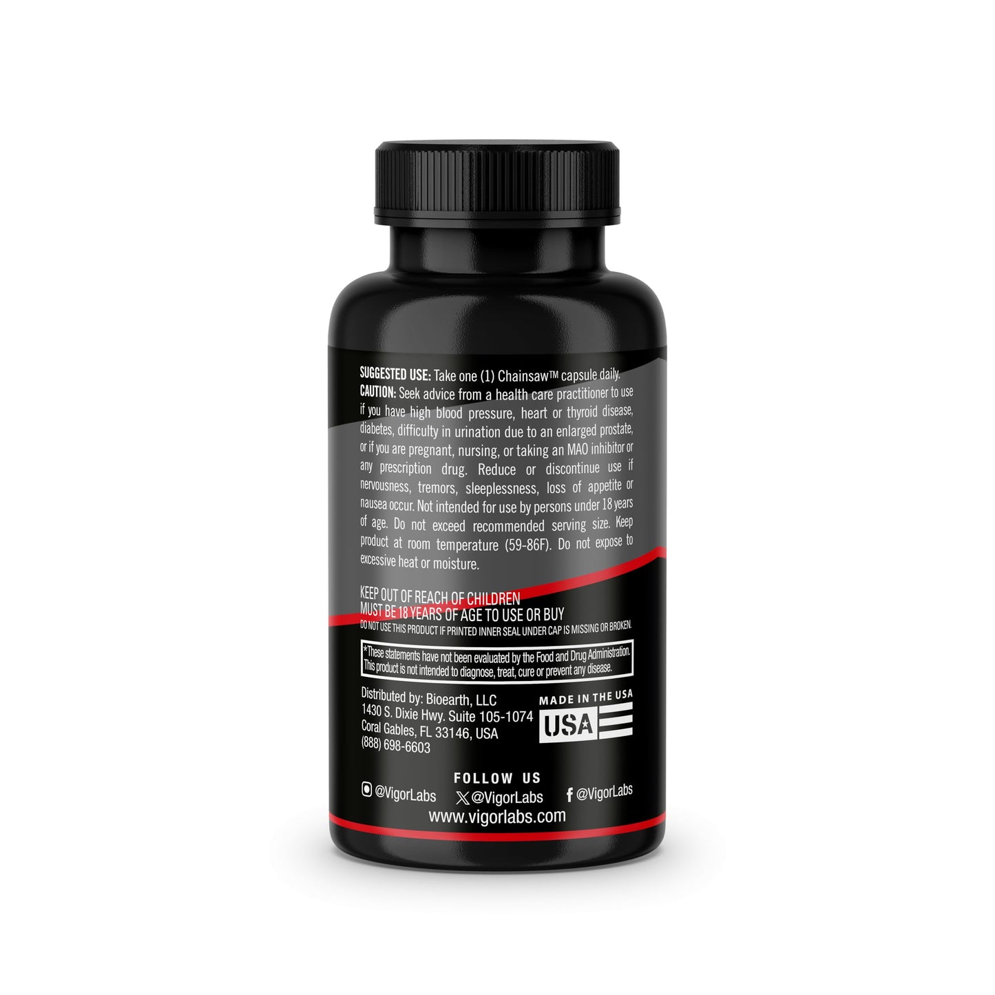 Vigor Labs Chainsaw Capsules, 30 Count