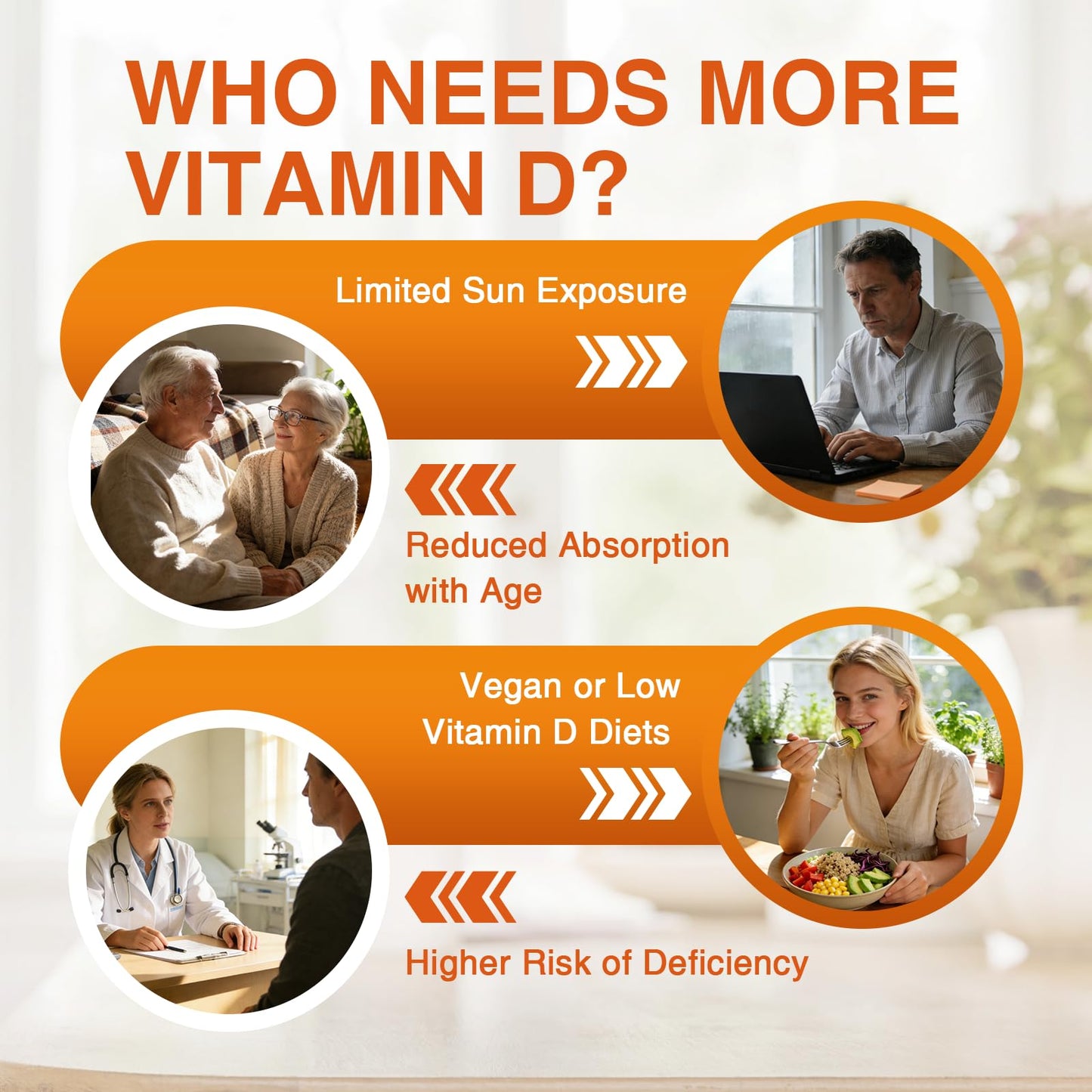ZEBORA Vitamin D3 K2 Maximum Strength 10000IU D3 & 100mg K2 as MK-7 - Heart, Bone, Immune Health & Antioxidan Defenses Support - Gluten-Free, Non-GMO, 120 Capsules