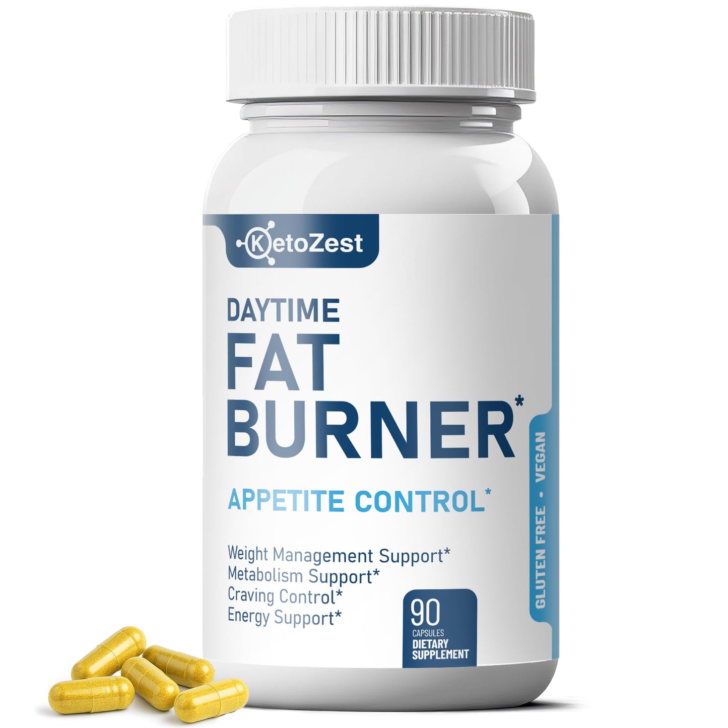 KetoZest Fat Burner Appetite Suppressant for Weight Loss Capsule 90 Count