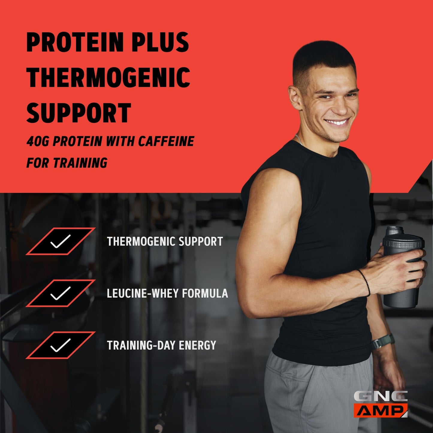 GNC AMP Wheybolic Ripped Protein Powder, Strawberries and Cream, 9 Servings